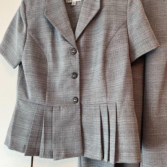 Danny & Nicole Pantsuit - Vintage - Gray - 12P - Picture 2 of 6